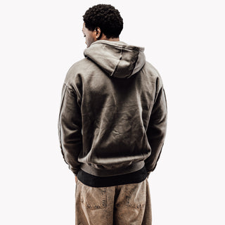 STUDIO DOUBLE ZIPPER HOODIE-SIGNATURE WASHED